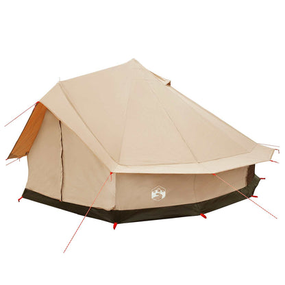 vidaXL Family Tent Cream 10-Person Polycotton