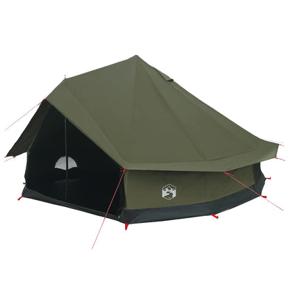 vidaXL Family Tent Army Green 10-Person Polycotton