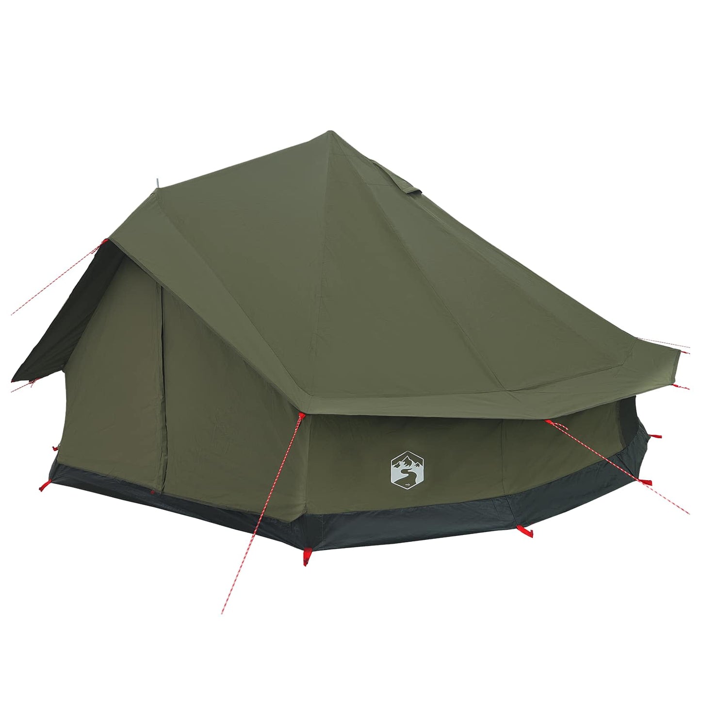 vidaXL Family Tent Army Green 10-Person Polycotton
