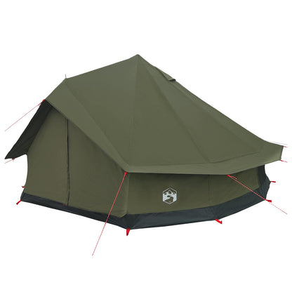 vidaXL Family Tent Army Green 10-Person Polycotton