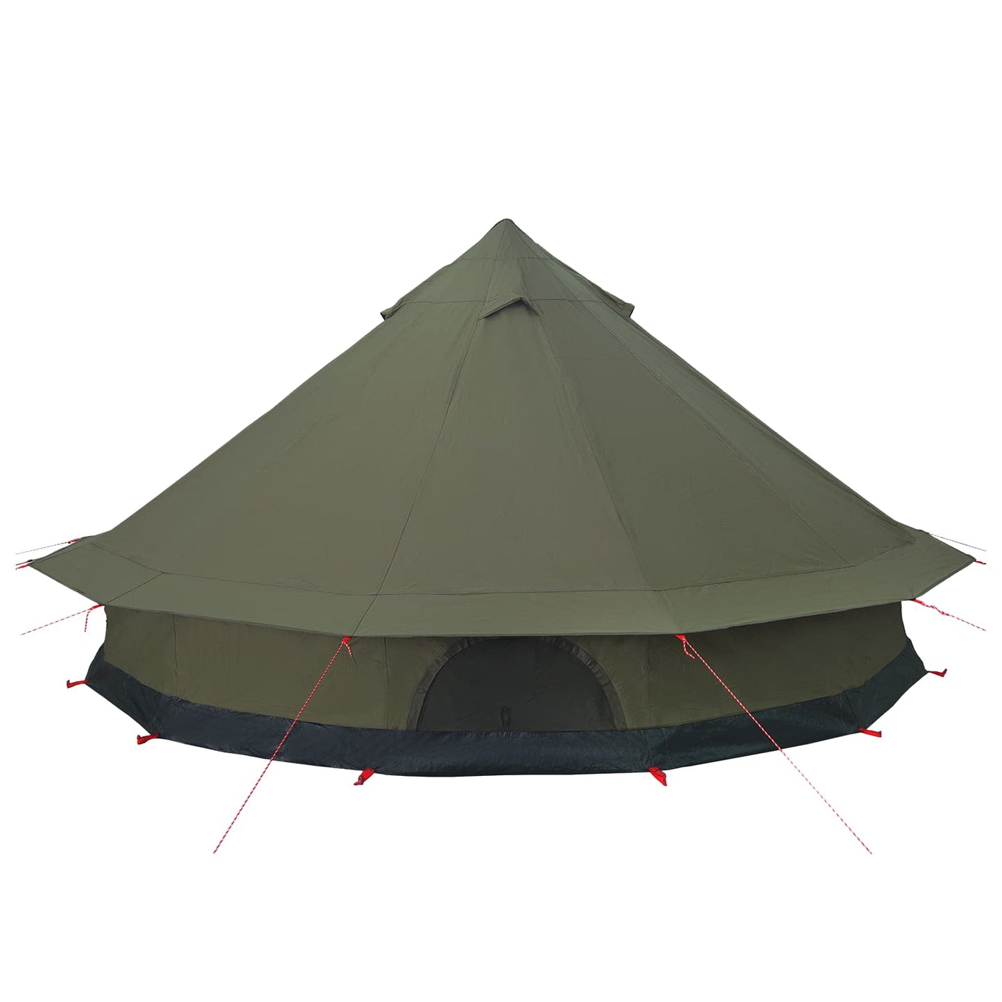 vidaXL Family Tent Army Green 10-Person Polycotton