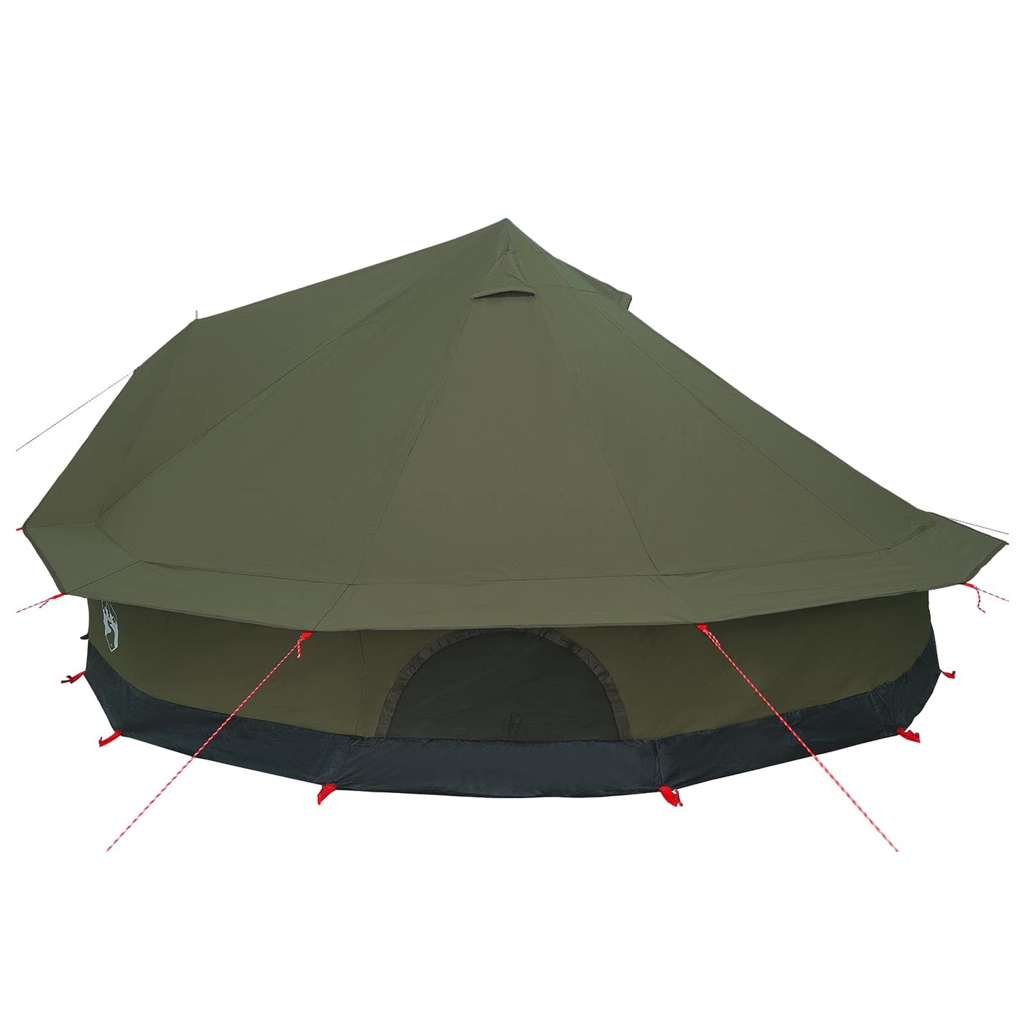 vidaXL Family Tent Army Green 10-Person Polycotton