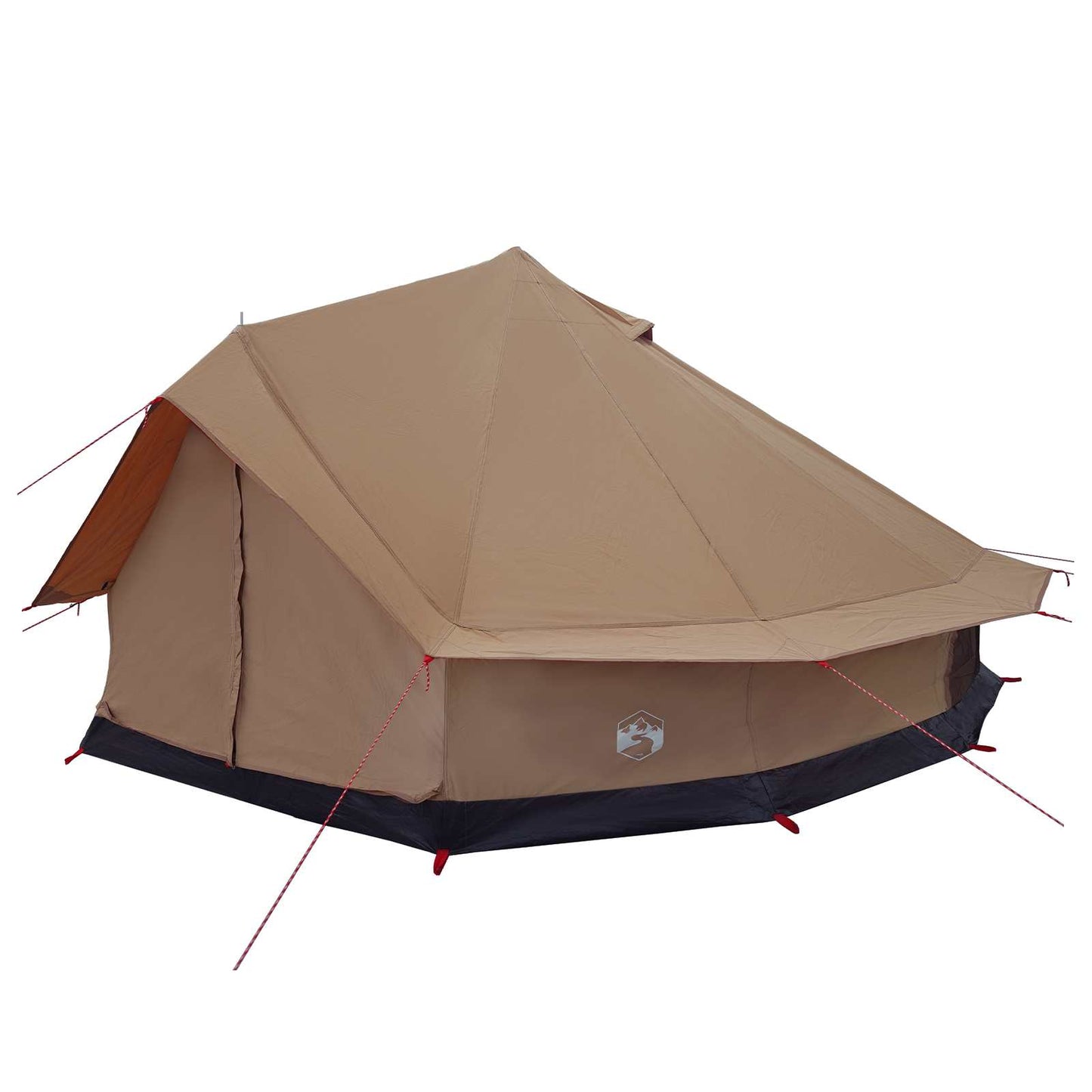 vidaXL Family Tent Brown 10-Person Polycotton