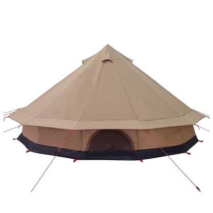 vidaXL Family Tent 10-Person Brown Polycotton