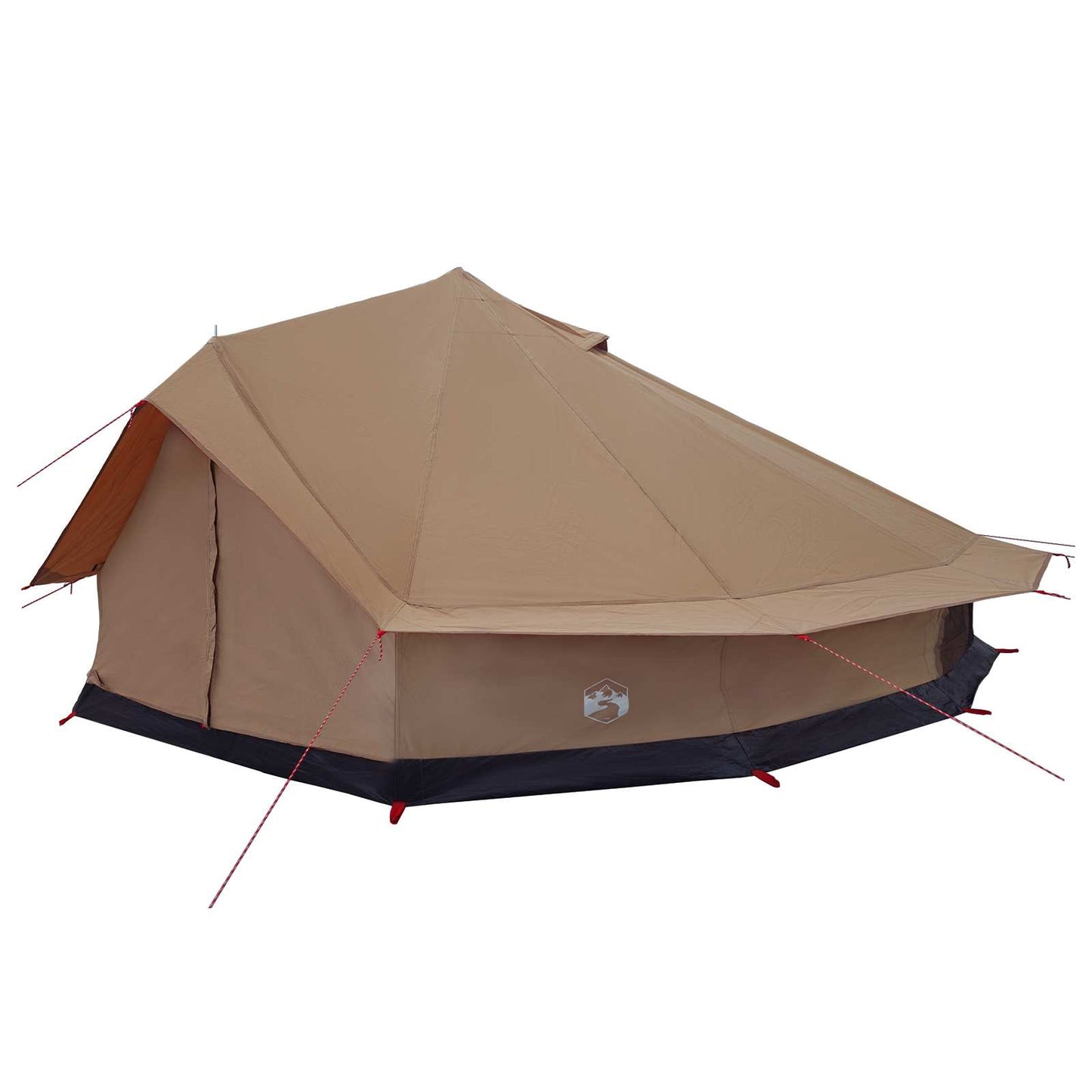 vidaXL Family Tent Brown 12-Person Polycotton