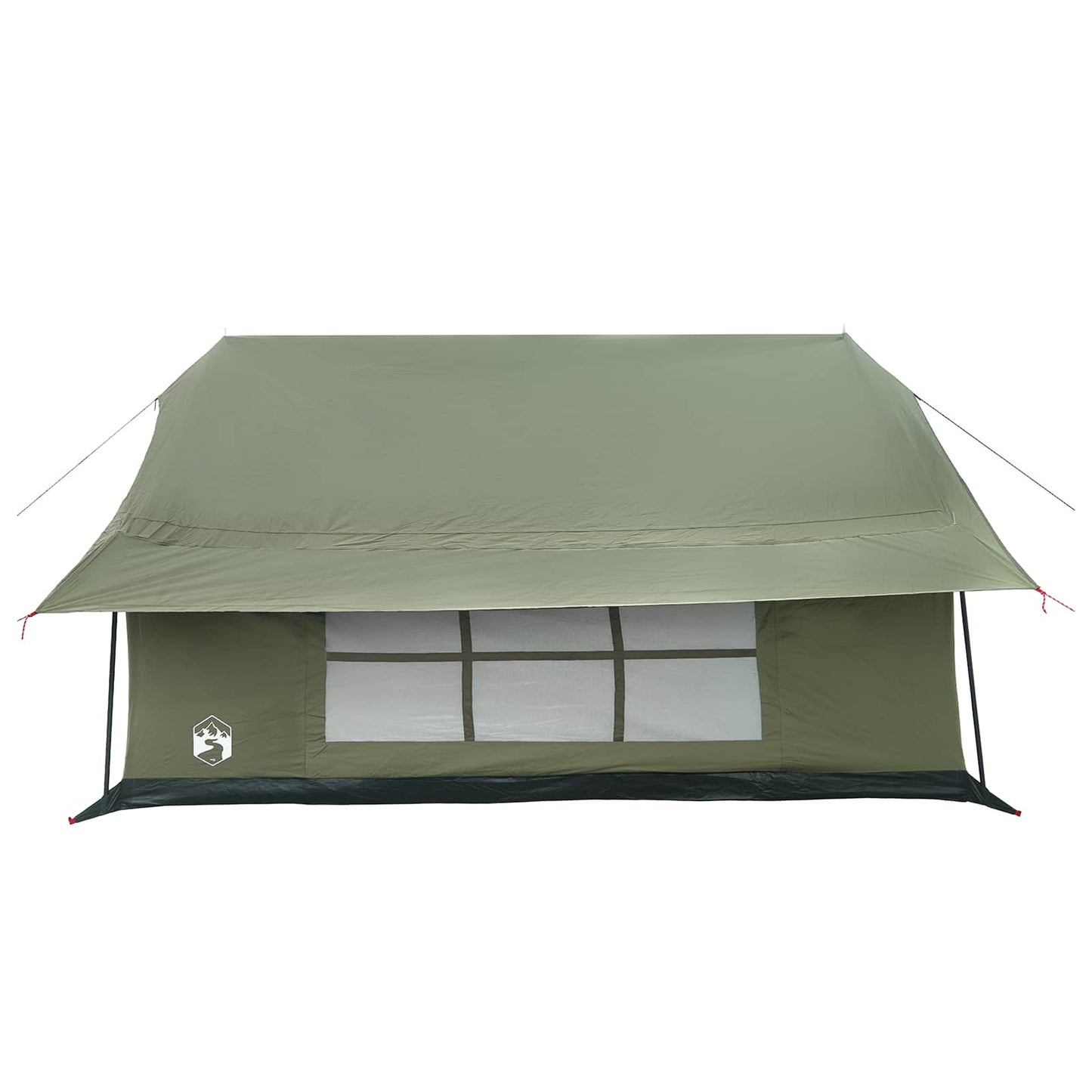 vidaXL Cabin Tent Army Green 340 x 246 x 210 cm Polycotton