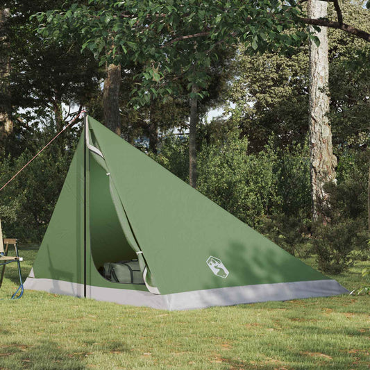 vidaXL Backpacking Tent Green 4-Person 185T Polyester with PU Coating
