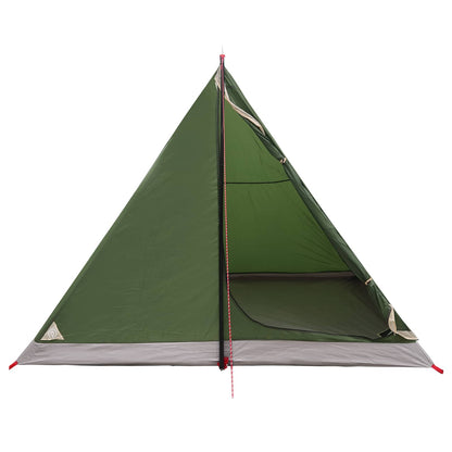 vidaXL Backpacking Tent Green 4-Person 185T Polyester with PU Coating