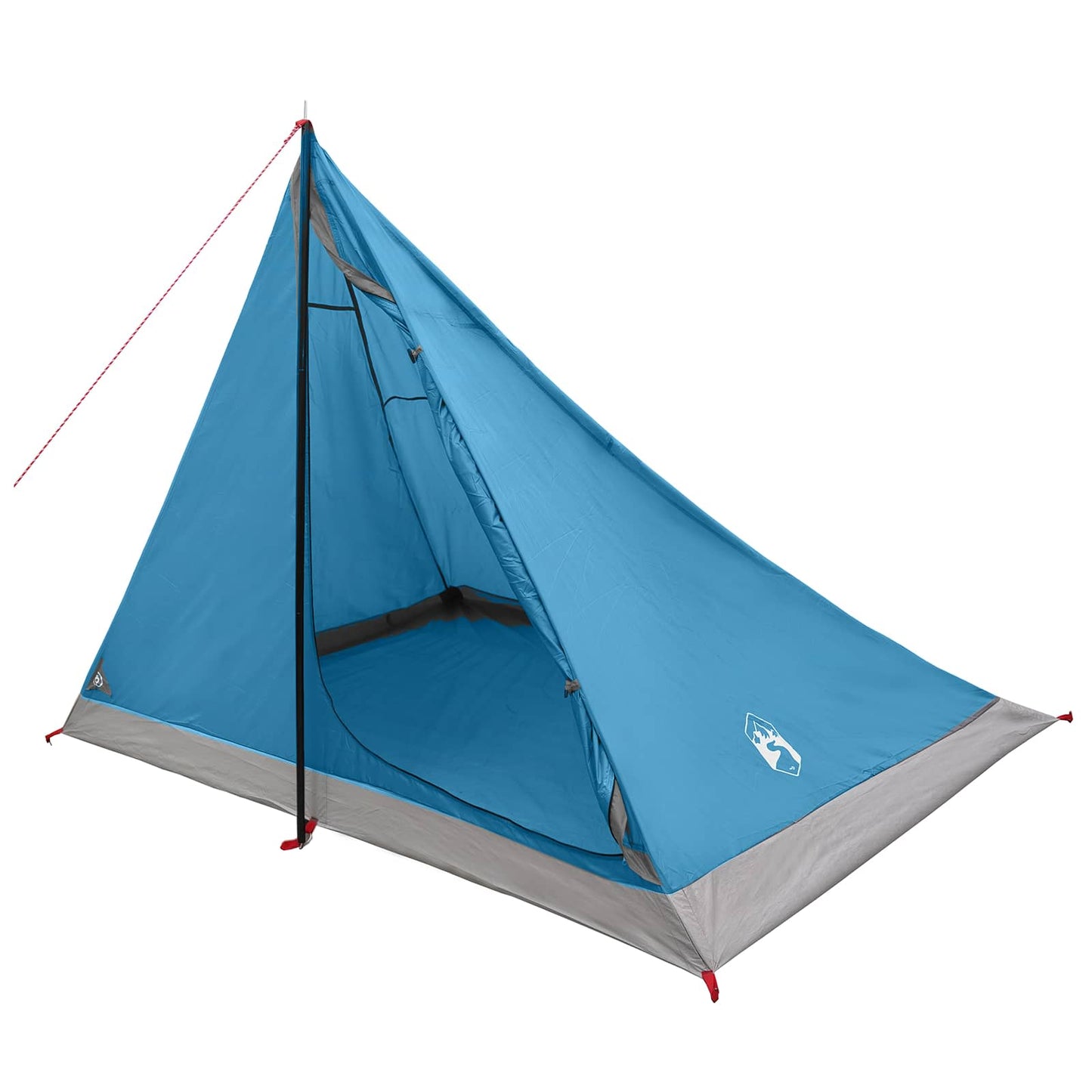vidaXL Backpacking Tent Blue 4-Person 185T Polyester with PU Coating
