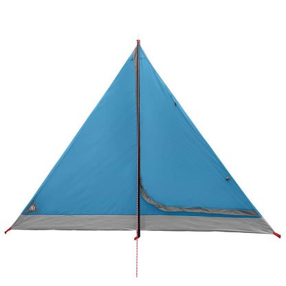 vidaXL Backpacking Tent Blue 4-Person 185T Polyester with PU Coating