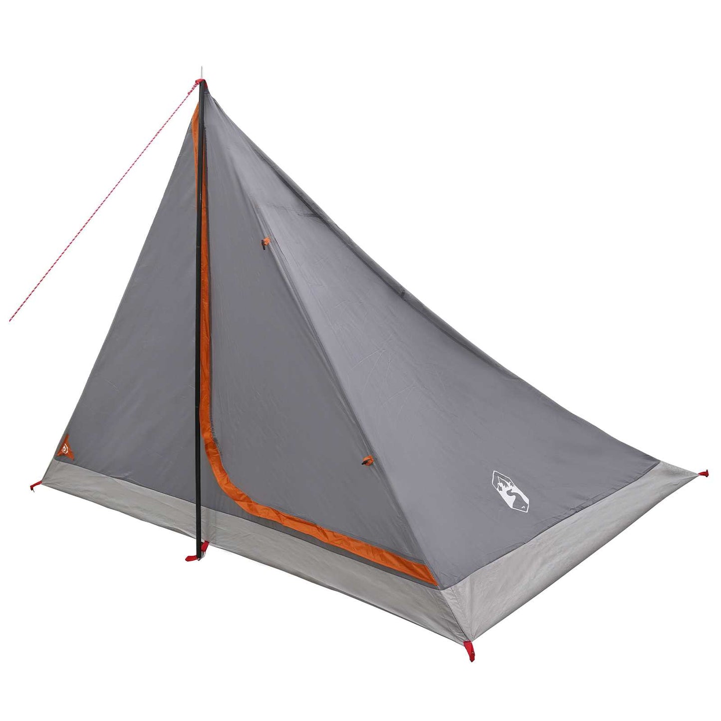 vidaXL Backpacking Tent Grey and Orange 4-Person