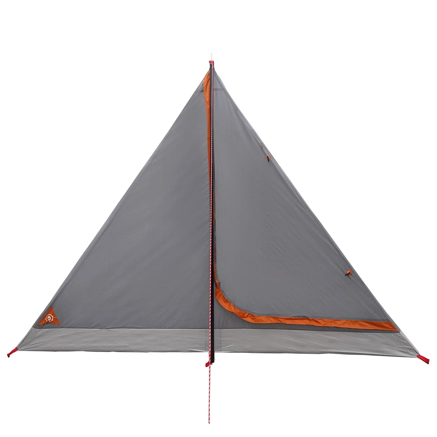 vidaXL Backpacking Tent Grey and Orange 4-Person