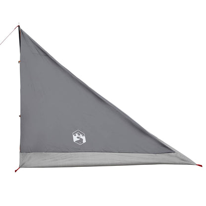 vidaXL Backpacking Tent Grey and Orange 4-Person