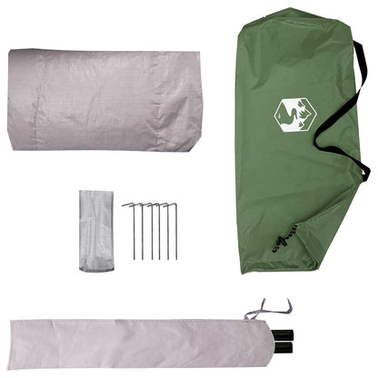 vidaXL Backpacking Tent Green 2-Person 185T Polyester with PU Coating