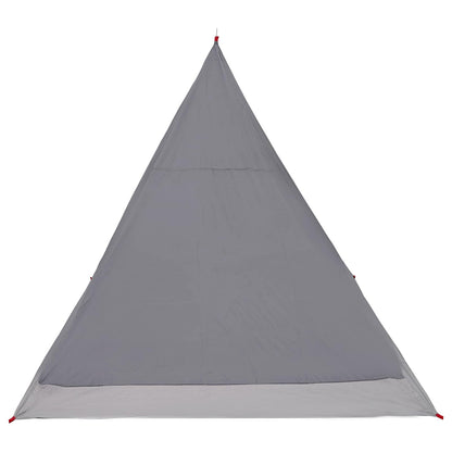 vidaXL Backpacking Tent Grey and Orange 2-Person