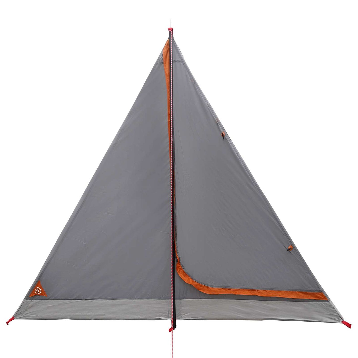 vidaXL Backpacking Tent Grey and Orange 2-Person