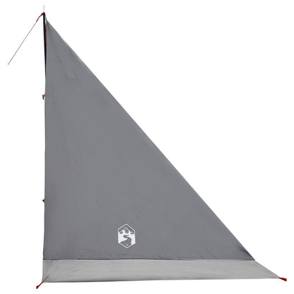 vidaXL Backpacking Tent Grey and Orange 2-Person