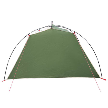 vidaXL Tunnel Tent Green 4-Person 185T Polyester with PU Coating