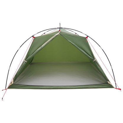vidaXL Tunnel Tent Green 4-Person 185T Polyester with PU Coating