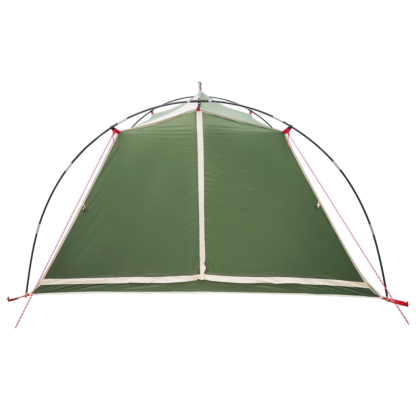 vidaXL Tunnel Tent Green 4-Person 185T Polyester with PU Coating