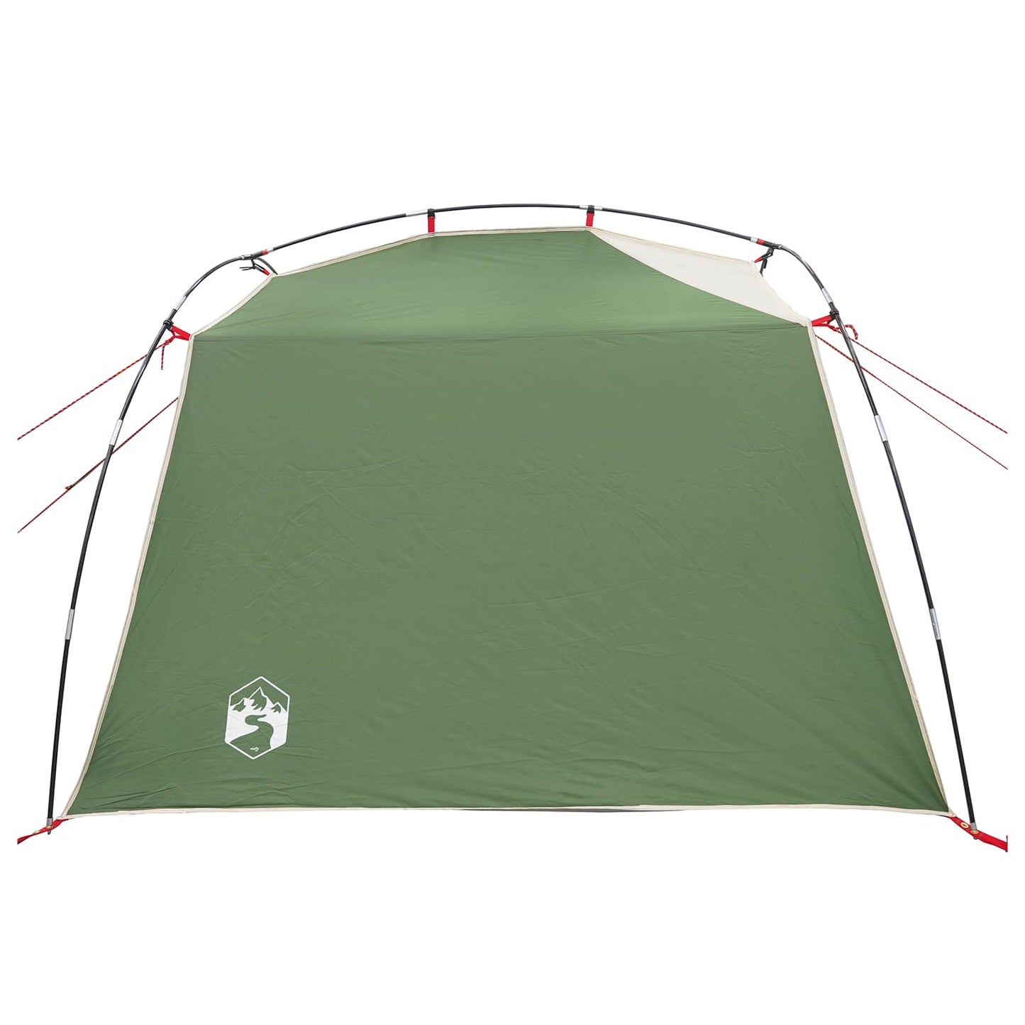vidaXL Tunnel Tent Green 4-Person 185T Polyester with PU Coating