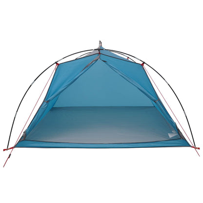 vidaXL Tunnel Tent Blue 4-Person 185T Polyester with PU Coating