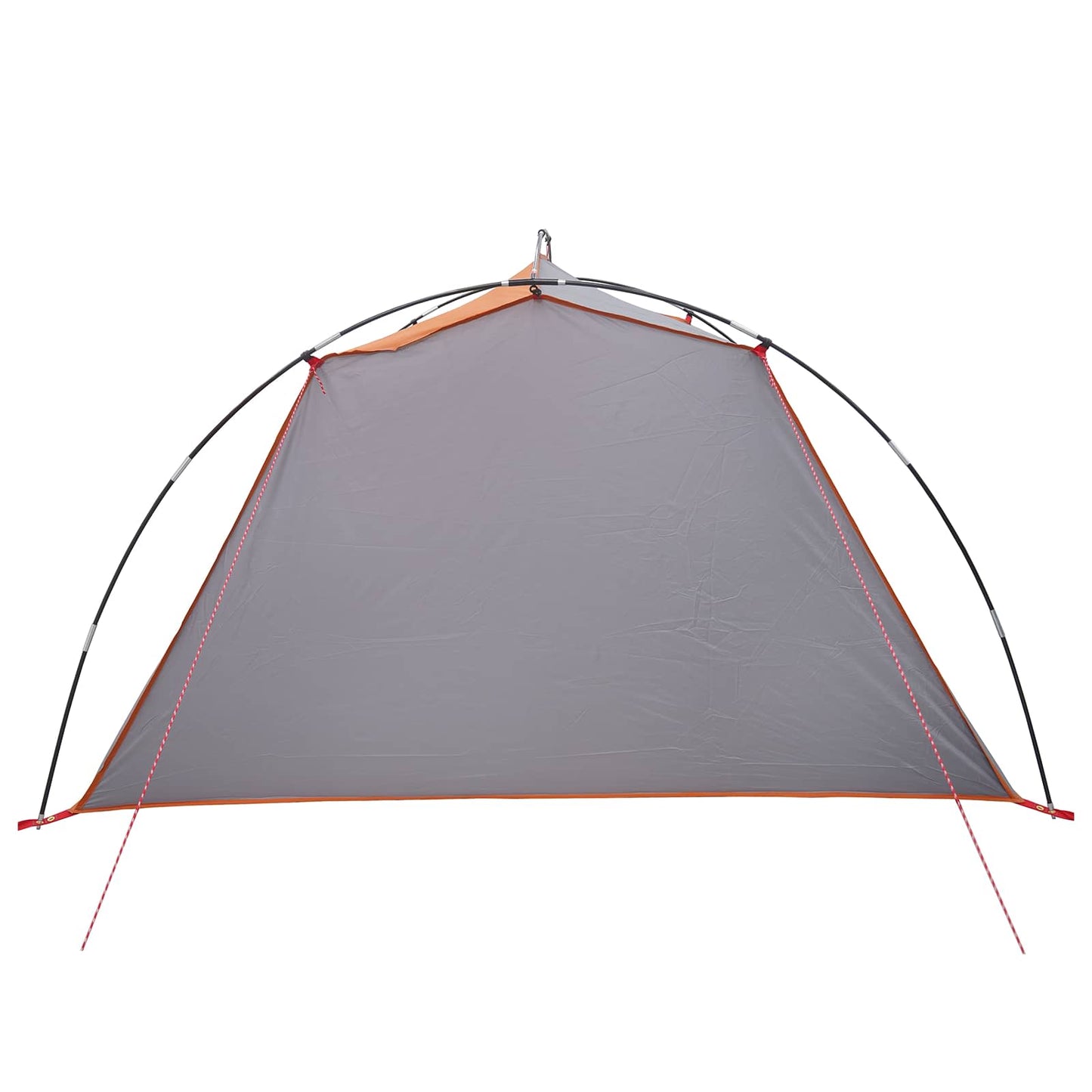 vidaXL Tunnel Tent Grey and Orange 4-Person