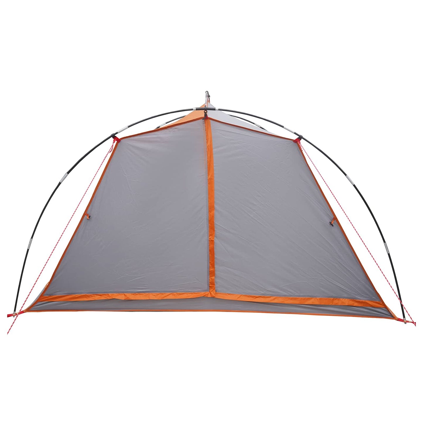 vidaXL Tunnel Tent Grey and Orange 4-Person