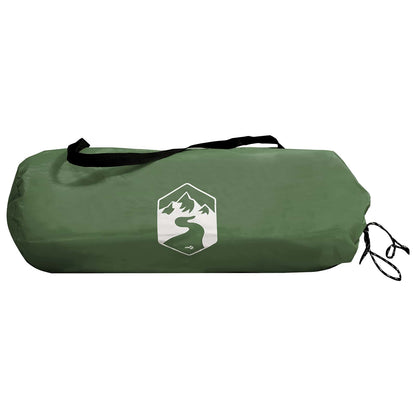 vidaXL Tunnel Tent 2-Person Green 185T Polyester with PU Coating