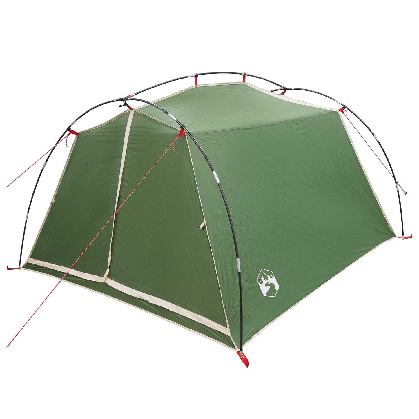vidaXL Tunnel Tent Green 2-Person 185T Polyester with PU Coating
