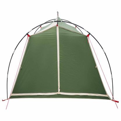 vidaXL Tunnel Tent Green 2-Person 185T Polyester with PU Coating