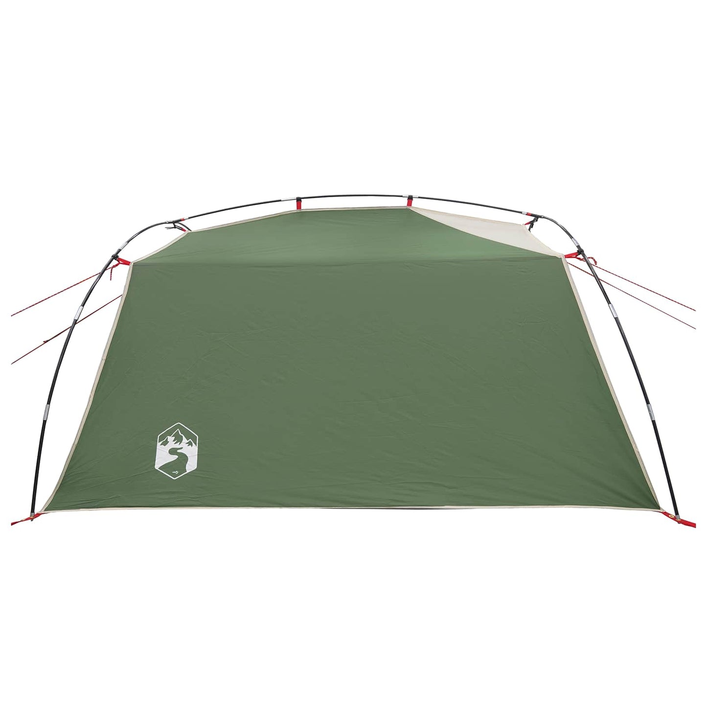 vidaXL Tunnel Tent Green 2-Person 185T Polyester with PU Coating