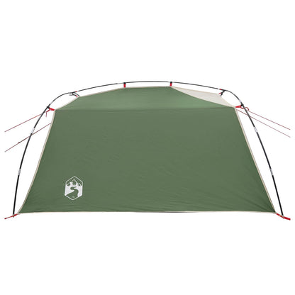 vidaXL Tunnel Tent Green 2-Person 185T Polyester with PU Coating