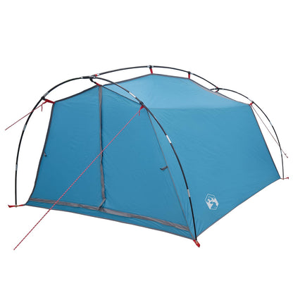 vidaXL Tunnel Tent Blue 2-Person 185T Polyester with PU Coating
