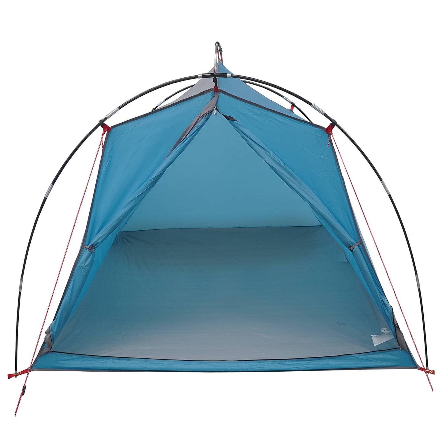 vidaXL Tunnel Tent Blue 2-Person 185T Polyester with PU Coating