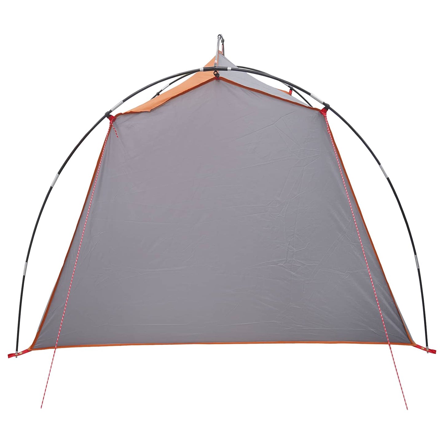 vidaXL Tunnel Tent Grey and Orange 2-Person