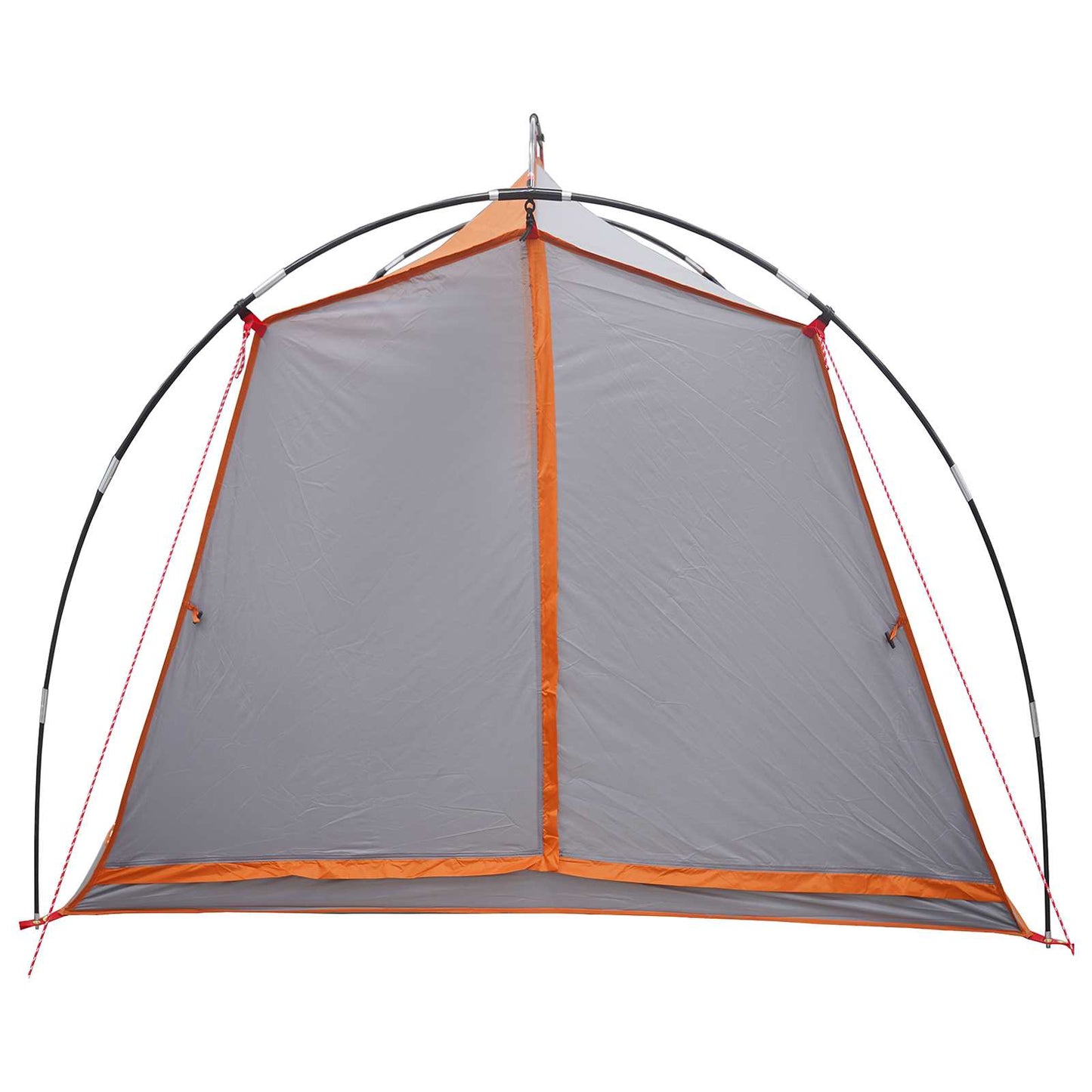 vidaXL Tunnel Tent Grey and Orange 2-Person