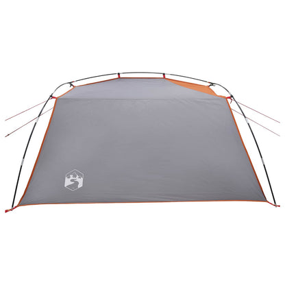 vidaXL Tunnel Tent Grey and Orange 2-Person
