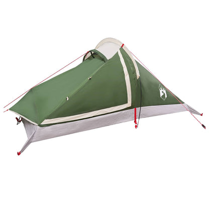 vidaXL Backpacking Tent Green 4-Person 185T Polyester with PU Coating