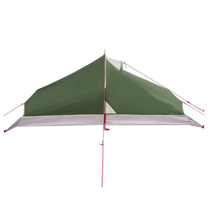 vidaXL Backpacking Tent Green 4-Person 185T Polyester with PU Coating