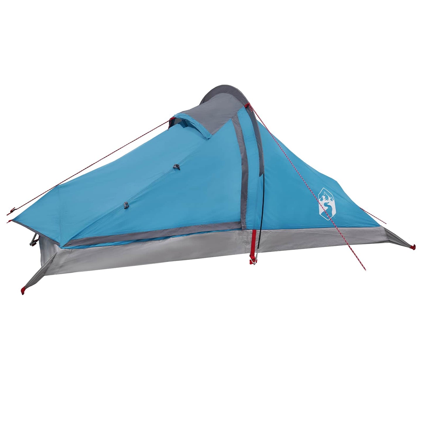 vidaXL Backpacking Tent Blue 4-Person 185T Polyester with PU Coating