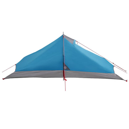 vidaXL Backpacking Tent Blue 4-Person 185T Polyester with PU Coating