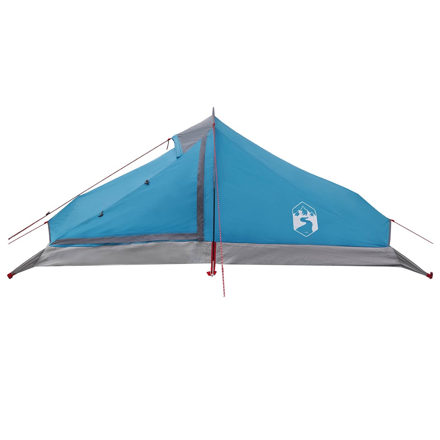 vidaXL Backpacking Tent Blue 4-Person 185T Polyester with PU Coating