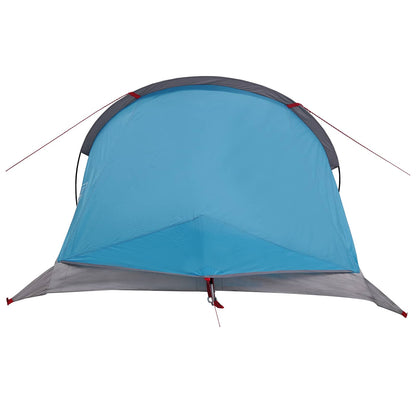 vidaXL Backpacking Tent Blue 4-Person 185T Polyester with PU Coating