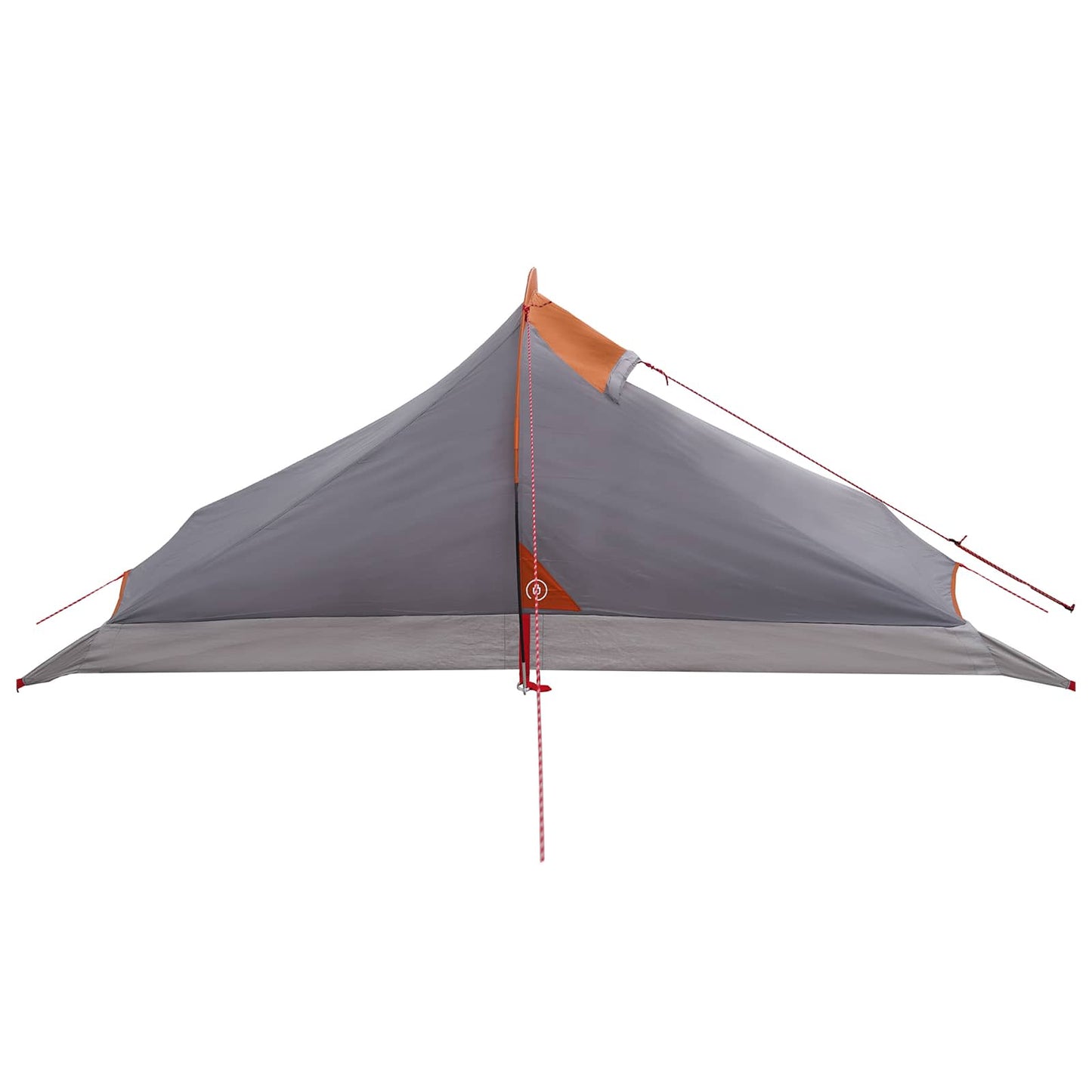 vidaXL Backpacking Tent Grey and Orange 4-Person