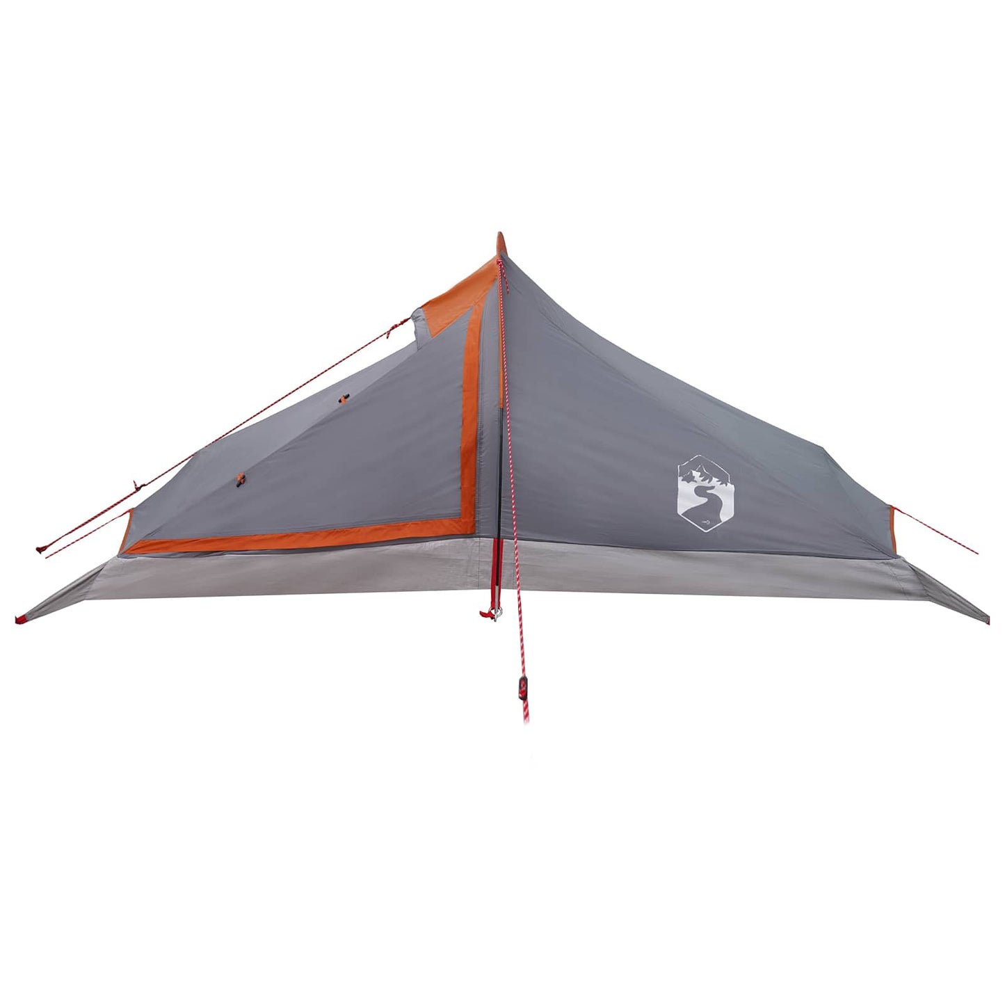 vidaXL Backpacking Tent Grey and Orange 4-Person