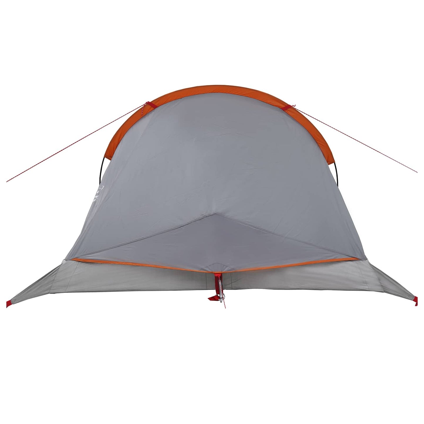 vidaXL Backpacking Tent Grey and Orange 4-Person