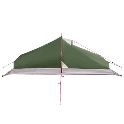 vidaXL Backpacking Tent Green 2-Person 185T Polyester with PU Coating