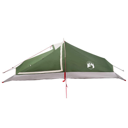 vidaXL Backpacking Tent Green 2-Person 185T Polyester with PU Coating