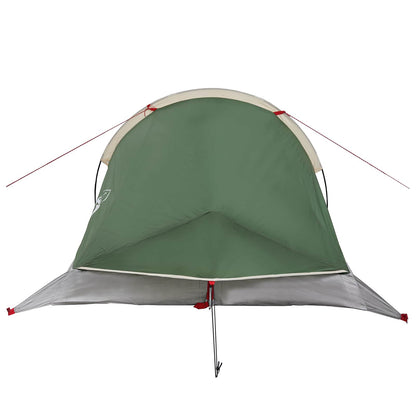 vidaXL Backpacking Tent Green 2-Person 185T Polyester with PU Coating